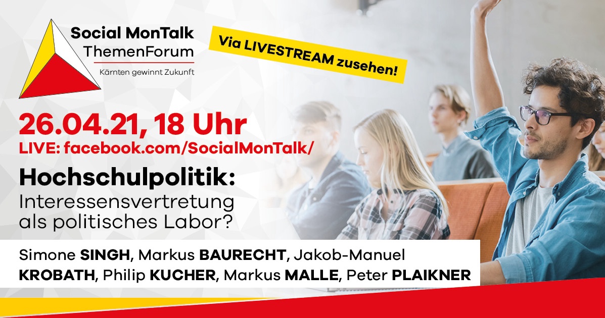 13. Social MonTalk: Hochschulpolitk | Interessensvertretung als politisches Labor?